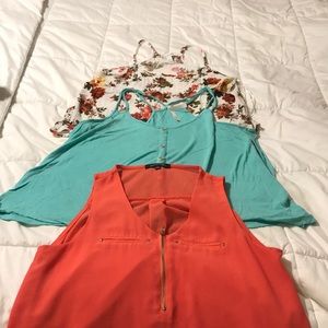 Spring top bundle ( all three tops)